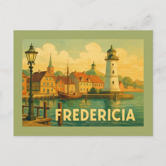Fredericia Denemarken Soldaat Briefkaart (Voorkant)