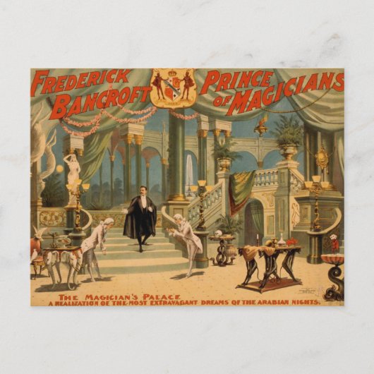 Frederick Bancroft, 'Het Magicische Paleis' Briefkaart (Voorkant)