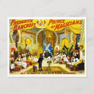 Frederick Bancroft Prince of Magicians Briefkaart