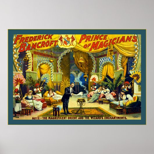 Frederick Bancroft, Prins of Magicians Poster (Voorkant)