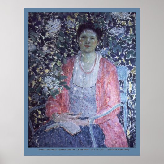 Frederick Carl Frieseke "Onder de Alder Boom" Poster (Voorkant)
