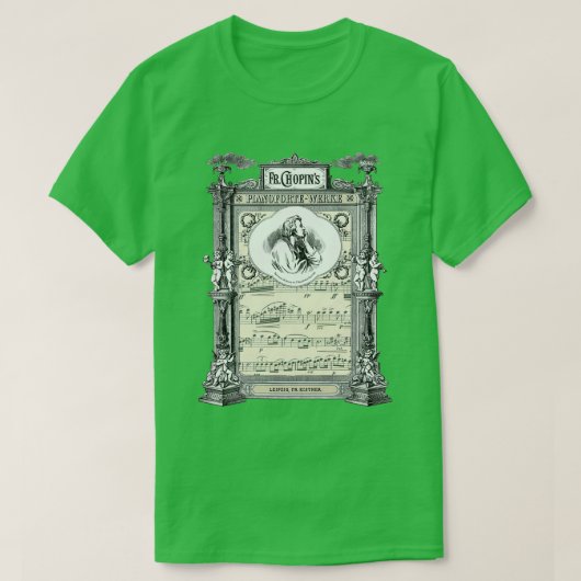 Frederick Chopin Polonaise art T-shirt (Design voorkant)