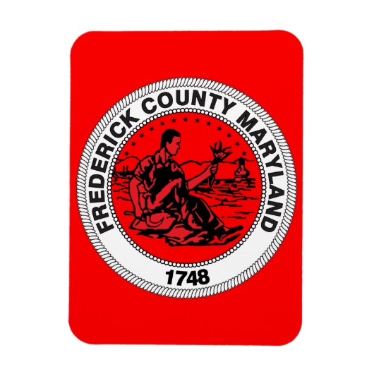 Frederick County seal Magneet (Verticaal)