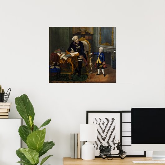 Frederick de Grote en zijn neefje Poster (Thuiskantoor)