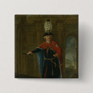 Frederick de Grote gekleed in het kostuum Vierkante Button 5,1 Cm