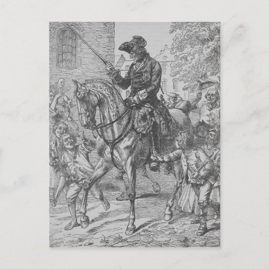 Frederick de Grote van Pruisen Briefkaart (Voorkant)