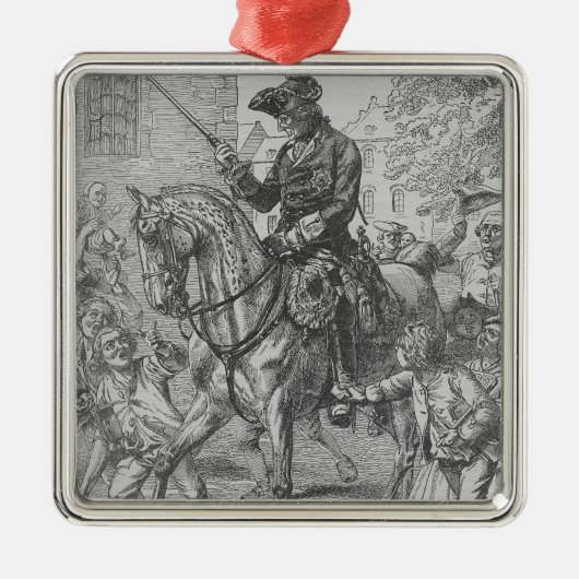 Frederick de Grote van Pruisen Metalen Ornament (Voorkant)
