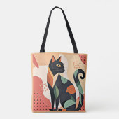 Frederick de Kat, boho chic kleurrijk kunstwerk, Tote Bag (Achterkant)