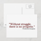 Frederick Douglas Quote Briefkaart (Voorkant / Achterkant)