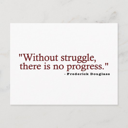 Frederick Douglas Quote Briefkaart (Voorkant)