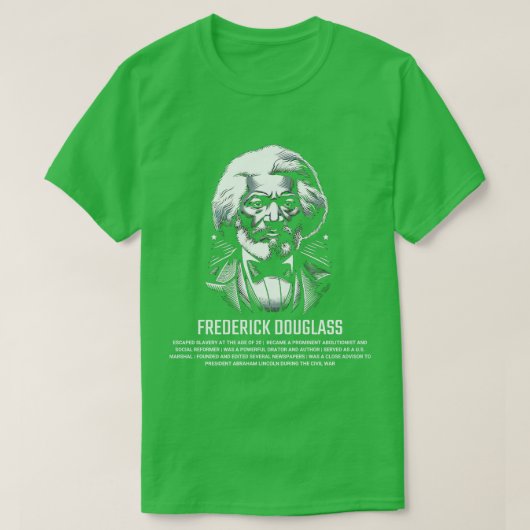 Frederick Douglass 1 T-shirt (Design voorkant)