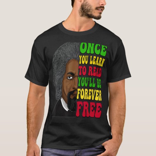 Frederick Douglass African American Black History T-shirt (Voorkant)