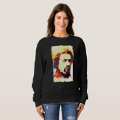 Frederick Douglass Amerikaanse Held Zwarte Geschie Trui (Voorkant volledig)