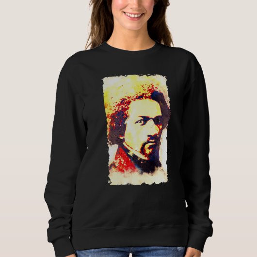 Frederick Douglass Amerikaanse Held Zwarte Geschie Trui (Voorkant)