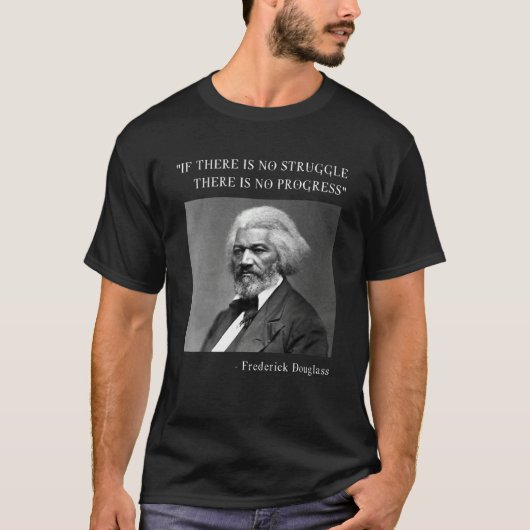 Frederick Douglass Black History Melanin T-shirt (Voorkant)