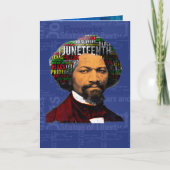 Frederick Douglass c1860s, Junetetiende Word Cloud Kaart (Voorkant)