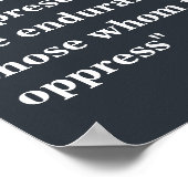 Frederick Douglass citaat over de grenswaarden voo Poster (Hoek)