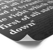 Frederick Douglass citaat over de vrijheid van men Poster (Hoek)