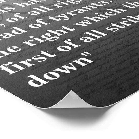 Frederick Douglass citaat over de vrijheid van men Poster (Hoek)