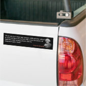Frederick Douglass Citaat voor indiening en injust Bumpersticker (Op Truck)