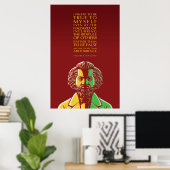Frederick Douglass die Citaat inspireert: Waar voo Poster (Thuiskantoor)
