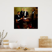 Frederick Douglass die op President Lincoln appell Poster (Keuken)