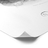 Frederick Douglass Engraved Portret Poster (Hoek)