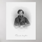 Frederick Douglass Engraved Portret Poster (Voorkant)