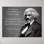 Frederick Douglass Free Speech Poster (Voorkant)