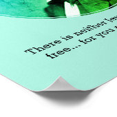 FREDERICK DOUGLASS | Geen Rich No Poor Custom BLUE Poster (Hoek)