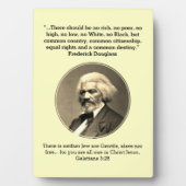 FREDERICK DOUGLASS | Geen Rich No Poor Custom CREA Fotoplaat (voorkant)