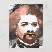 Frederick Douglass Gold Waterverf Painting Briefkaart (Voorkant)