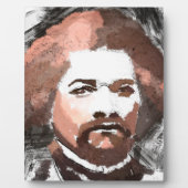 Frederick Douglass Gold Waterverf Painting Fotoplaat (Voorkant)