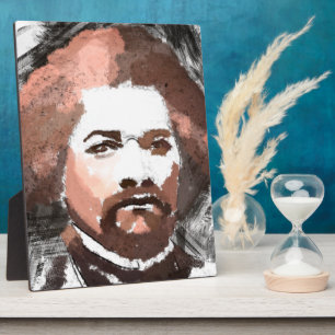 Frederick Douglass Gold Waterverf Painting Fotoplaat