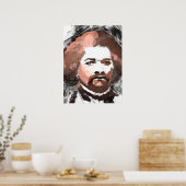Frederick Douglass Gold Waterverf Painting Poster (Keuken)