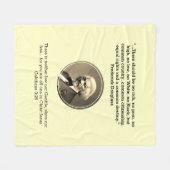 FREDERICK DOUGLASS Inspirerende Zwarte Geschiedeni Fleece Deken (Voorkant (Horizontaal))