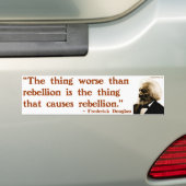 Frederick Douglass op Rebellion Bumpersticker (Op auto)