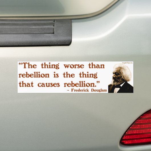 Frederick Douglass op Rebellion Bumpersticker (Op auto)