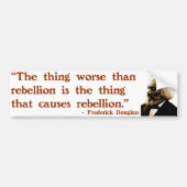 Frederick Douglass op Rebellion Bumpersticker (Voorkant)