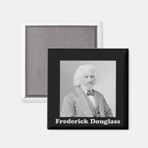 Frederick Douglass Portret zwart-wit foto Magneet