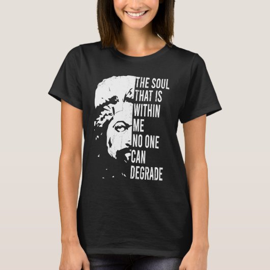 Frederick Douglass Quote Apparel, Black History Mo T-shirt (Voorkant)