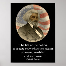 Frederick Douglass Quote Black History Classroom Poster