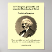 FREDERICK DOUGLASS Quote Custom Scripting Poster (Voorkant)