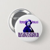 Frederick Douglass Quote: De maatregel van onrecht Ronde Button 5,7 Cm (Voorkant /achterkant)