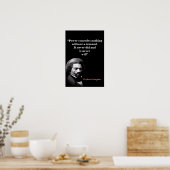 Frederick Douglass Quote On Power Poster (Keuken)