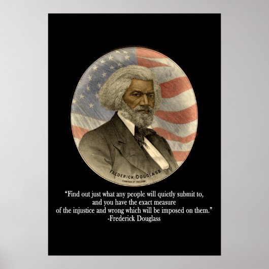 Frederick Douglass Quote Poster (Voorkant)