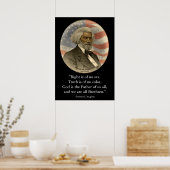 Frederick Douglass Quote Right Truth Black History Poster (Keuken)
