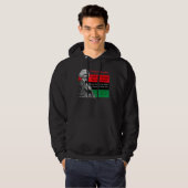 Frederick Douglass Quotes Pan African Flag Black H Hoodie (Voorkant volledig)