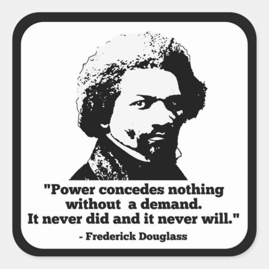 Frederick Douglass Sticker (Voorkant)