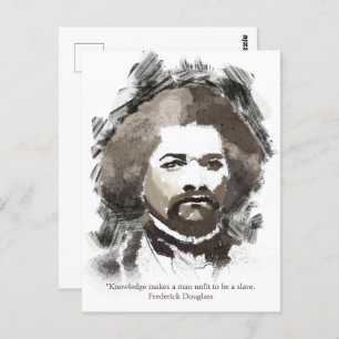 Frederick Douglass Waterverf Schilderen Briefkaart